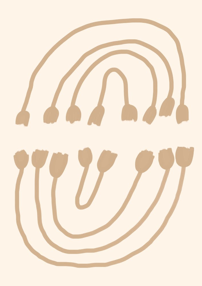 Abstract Tassels Composition