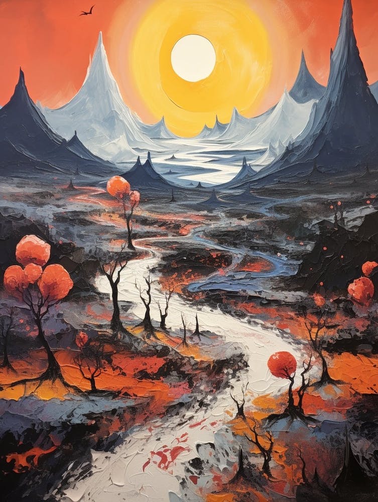 Volcanic Abstract Minimalist 12