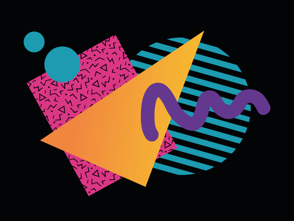 Memphis Pattern Retro Synthwave 80s Vintage 90s Dreamwave Shapes Artwork