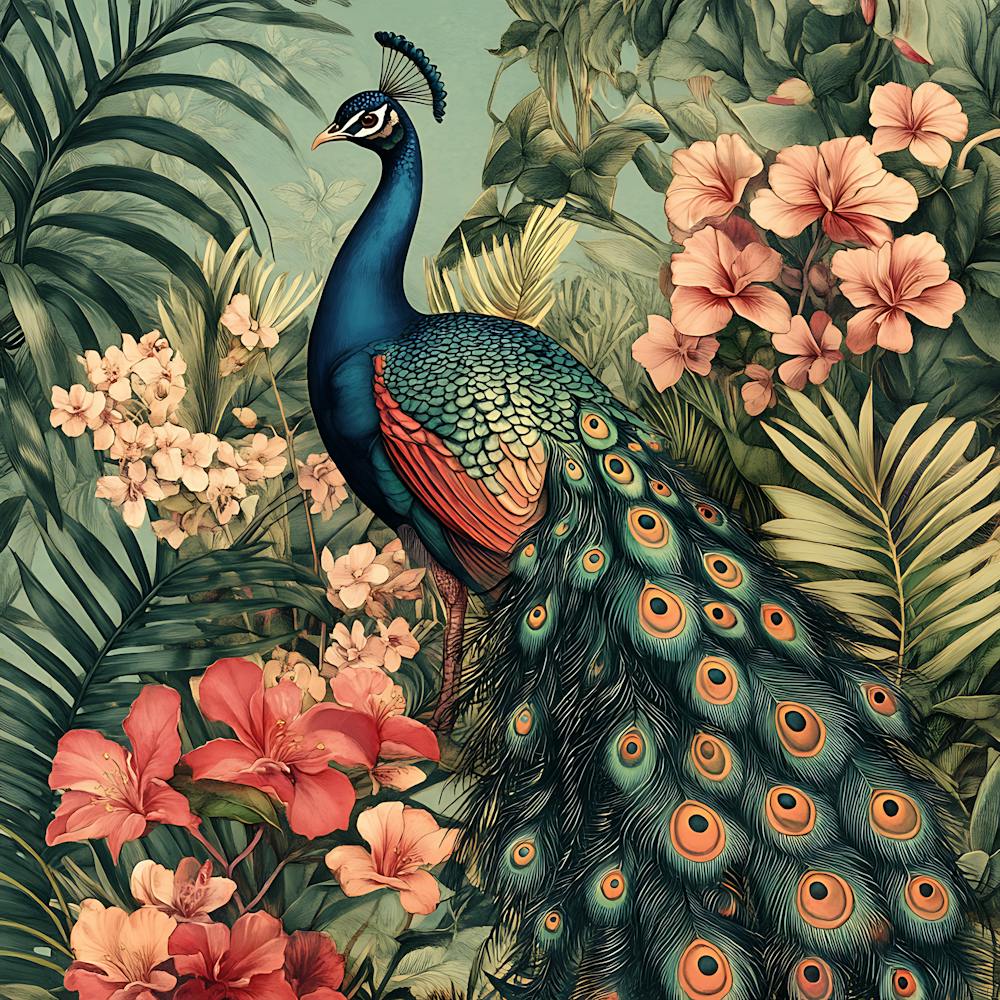 Pfau im Dschungel 4