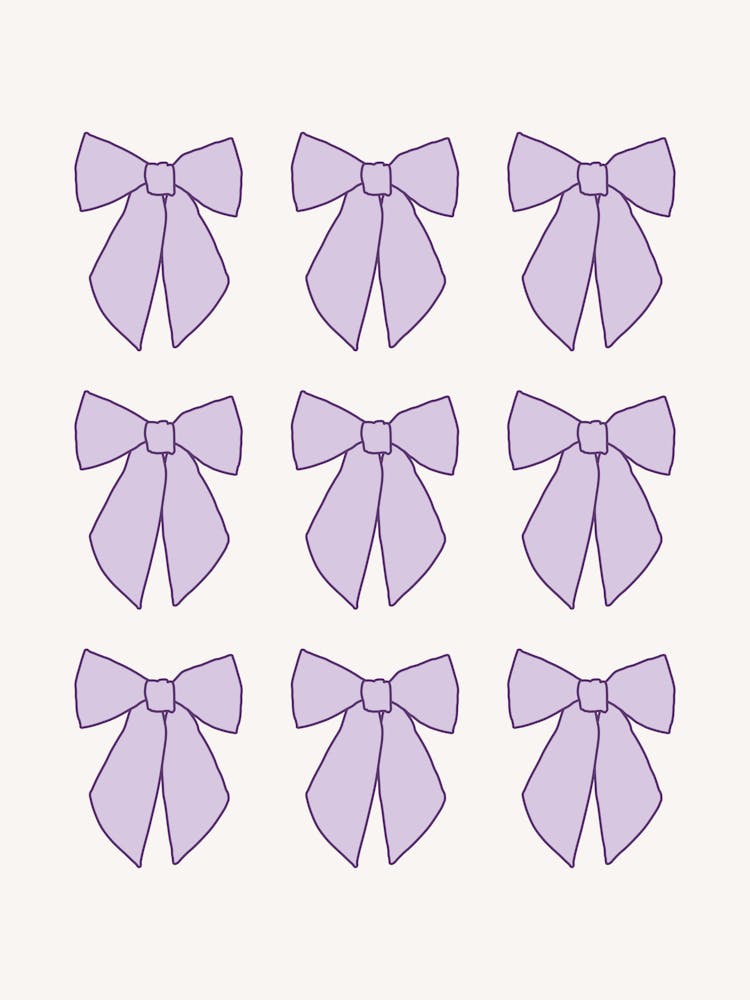 Lavender Bows Coquette