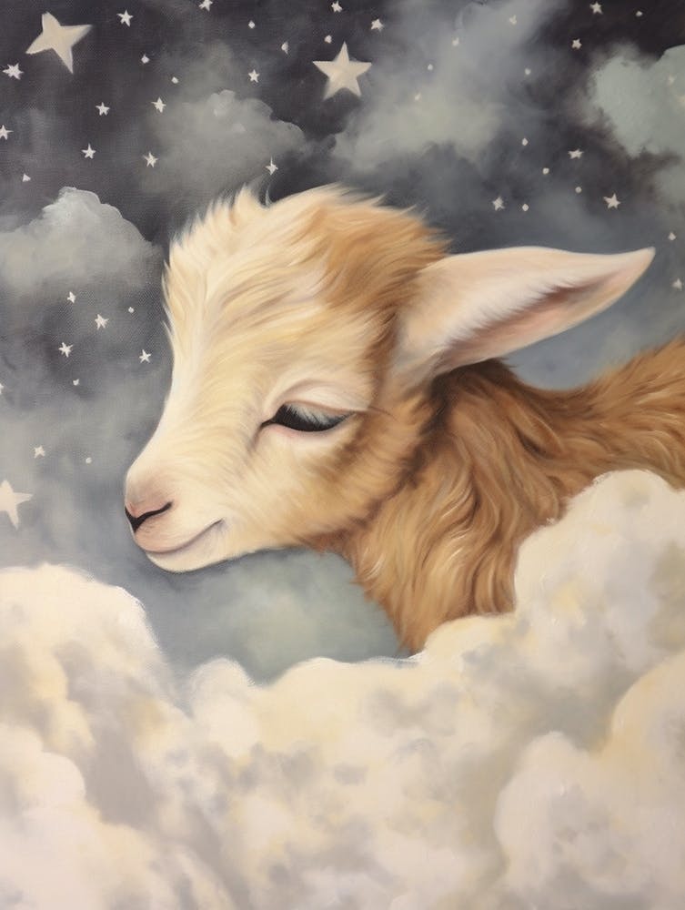 Sleeping Baby Goat 2