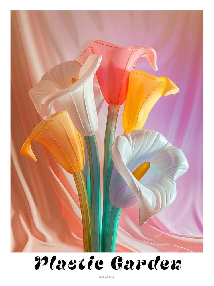 Dreamy Inflatable Flowers Poster Calla Lily 1