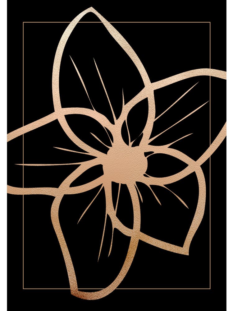Gold Leaf on Black 4