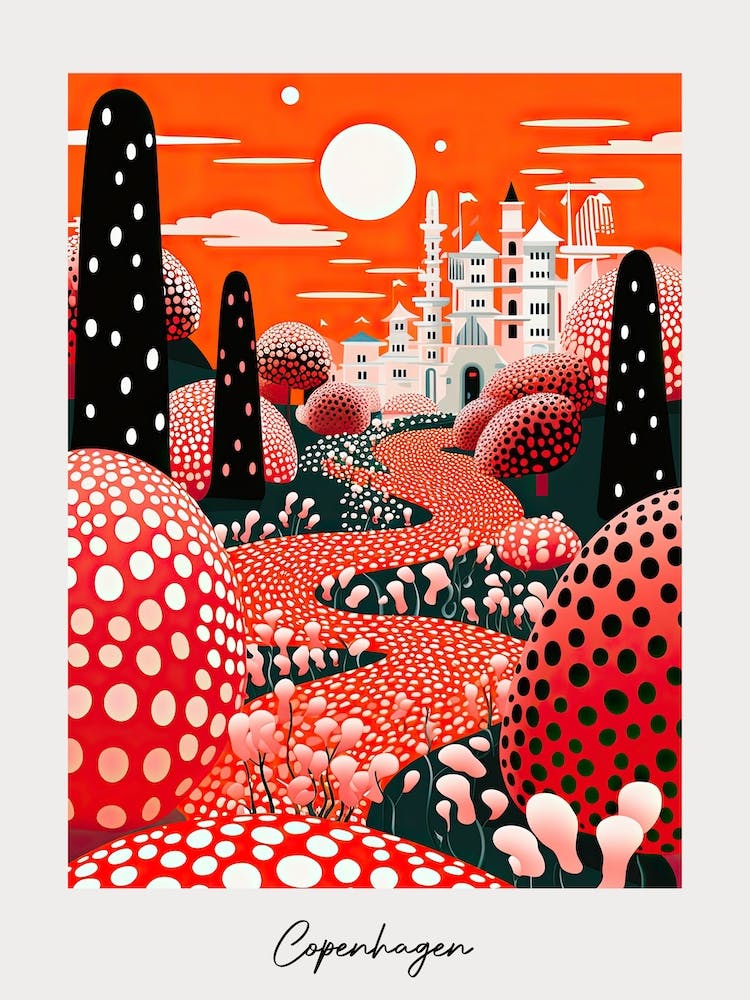 Poster Of Copenhagen, Illustration In The Style Of Pop Art 4