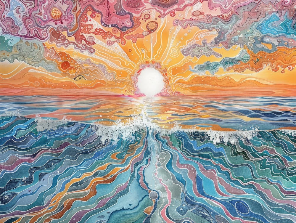 Sunset Over The Ocean 59