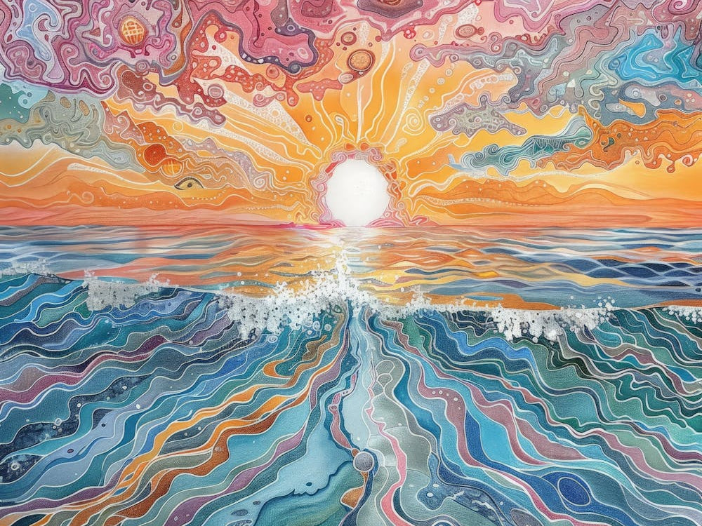 Sunset Over The Ocean 59