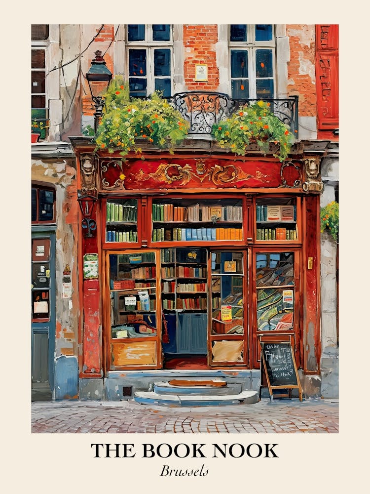 Brussels Book Nook Bookshop 2 Poster