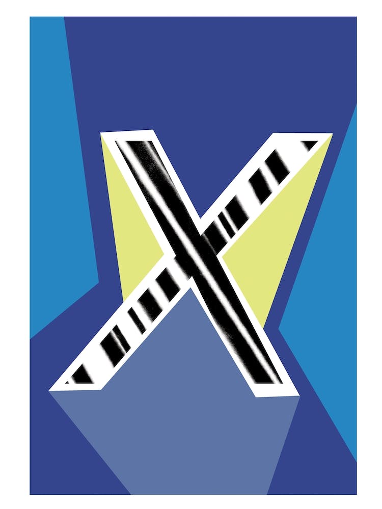 X Geometric Font