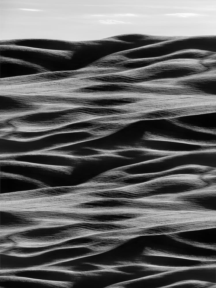 Italy Tuscany Rolling Hills Bw