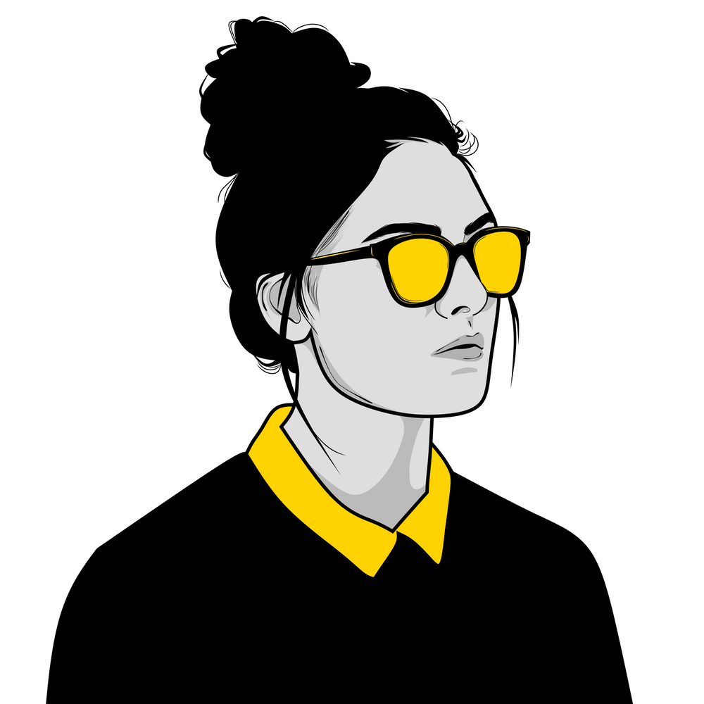 Woman In Yellow Sunglasses