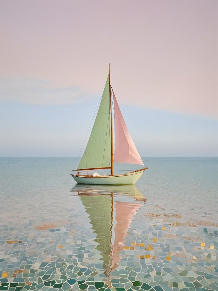 Sunset Sailboat