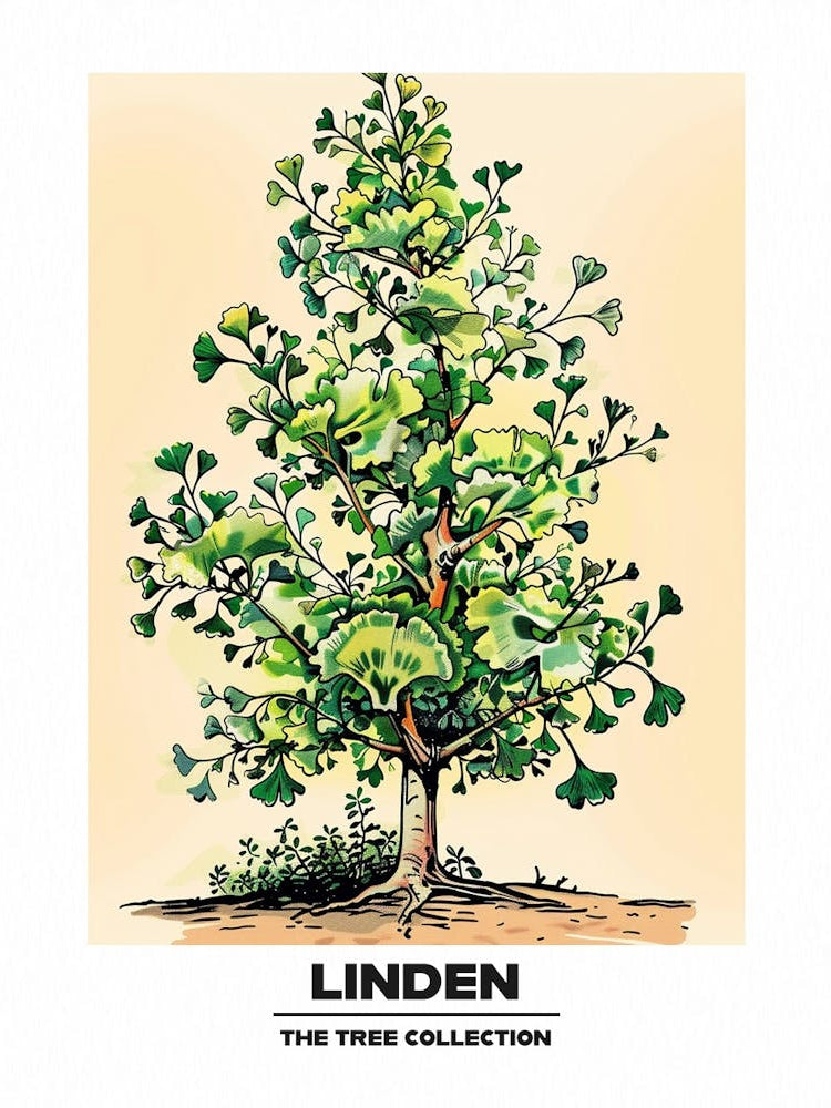 Linden Tree Storybook Illustration 3 Poster