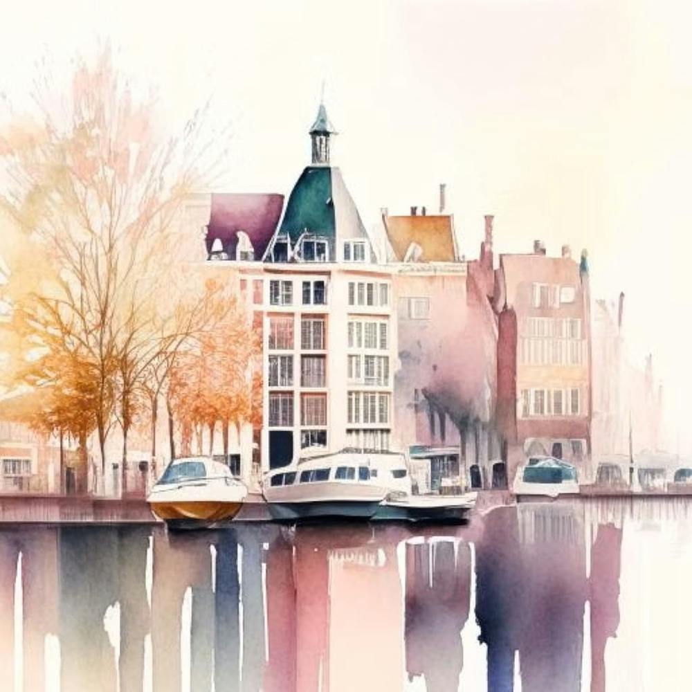 Watercolor Amsterdam