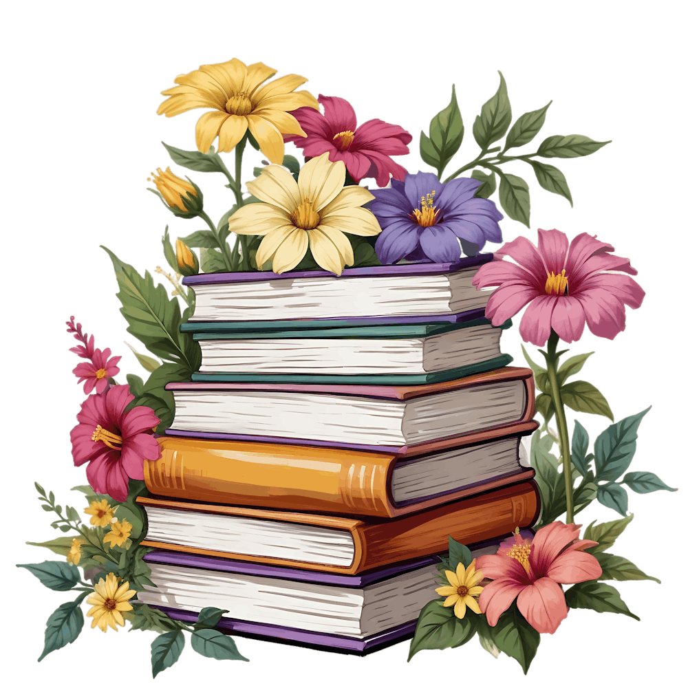 Books With Flowers 5