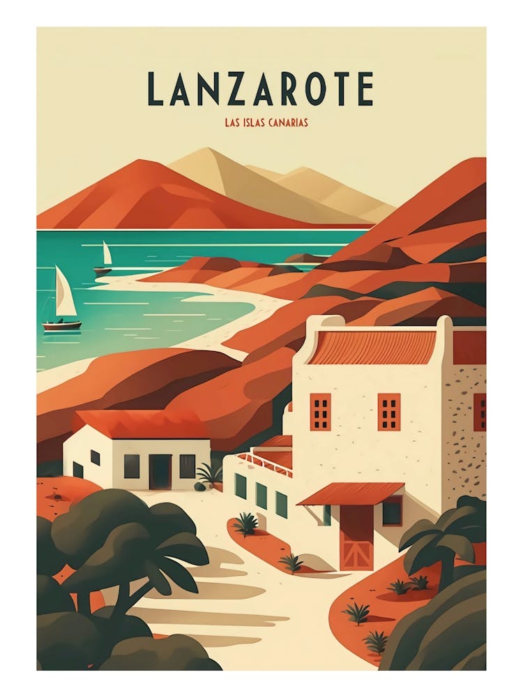 Lanzarote, Kanarische Inseln, Spanien Druck