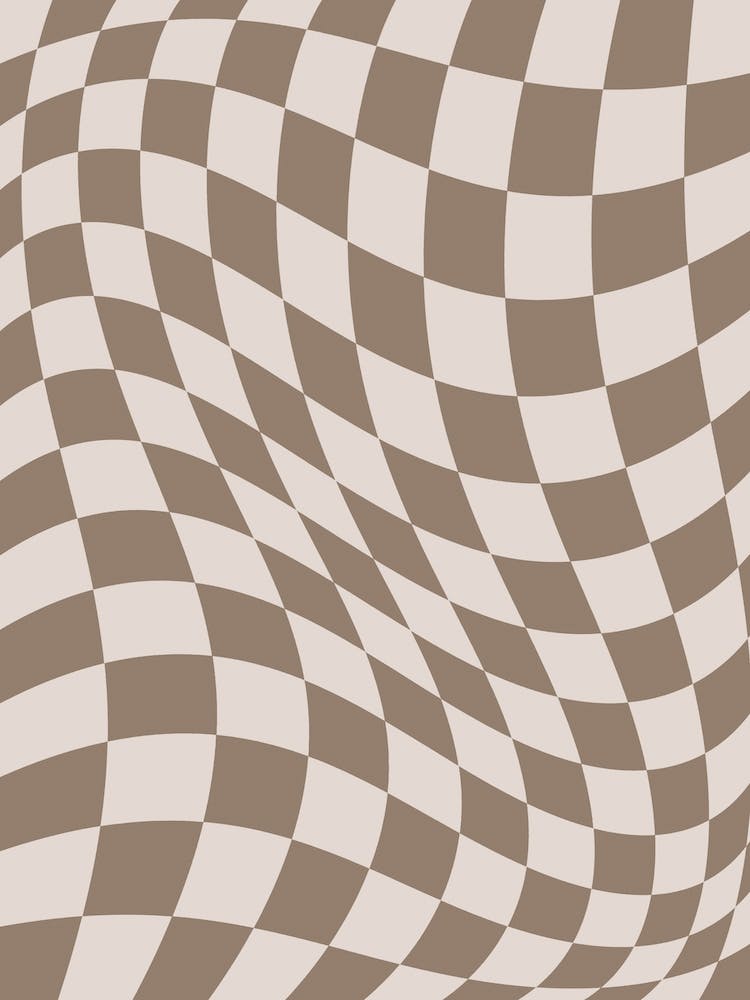 Warped Checker Beige