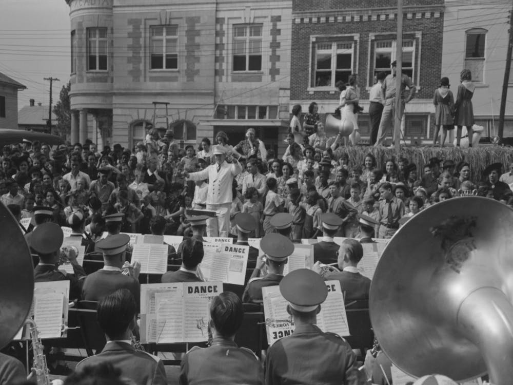 Band Concert, National Rice Festival, Crowley, Louisiana By Russell Lee