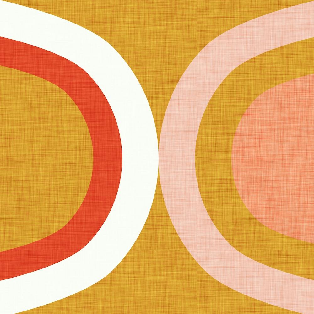 New Mid Mod Mustard Square