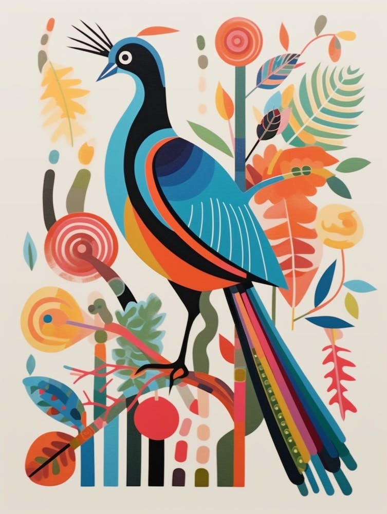 Colourful Scandi Bird Pheasant 5