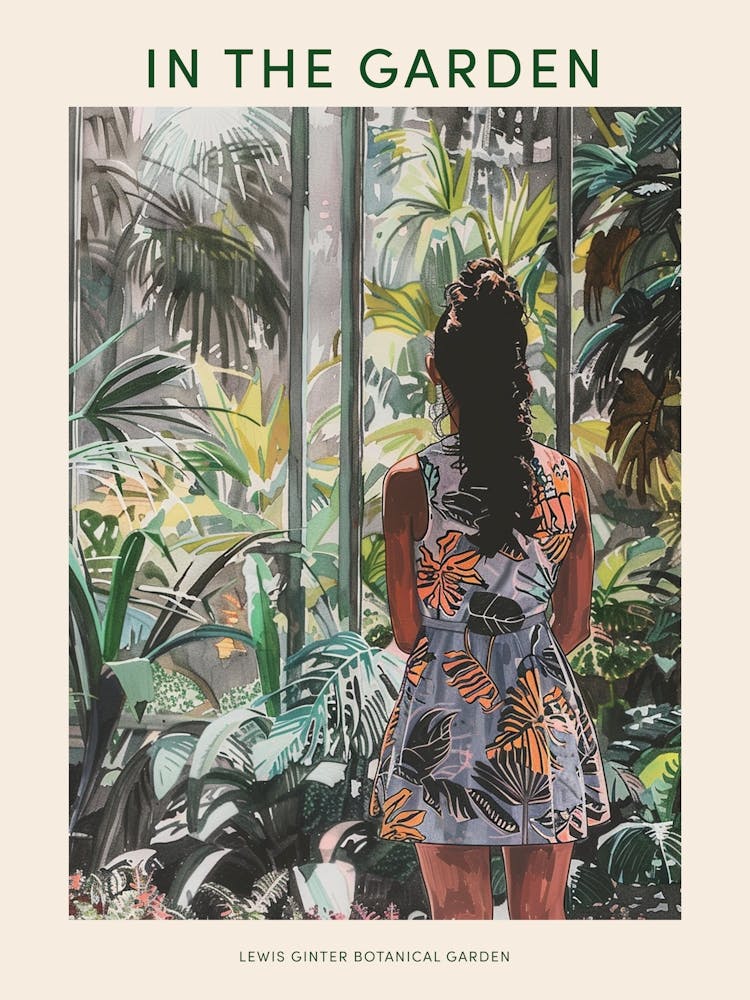 In The Garden Poster Lewis Ginter Botanical Garden Usa 2