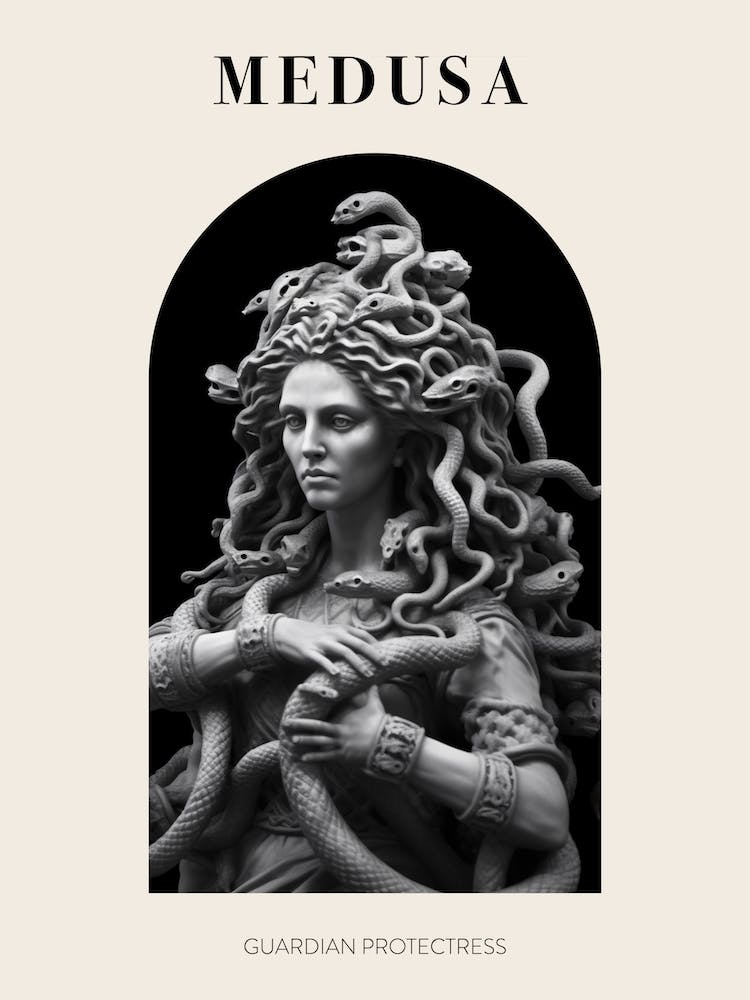 Medusa, Greek Mythology Poster