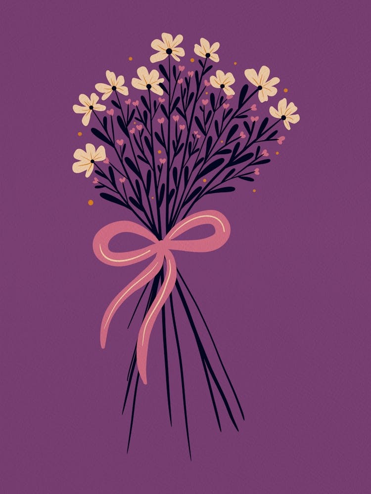 Floral Bouquet With Bow 5