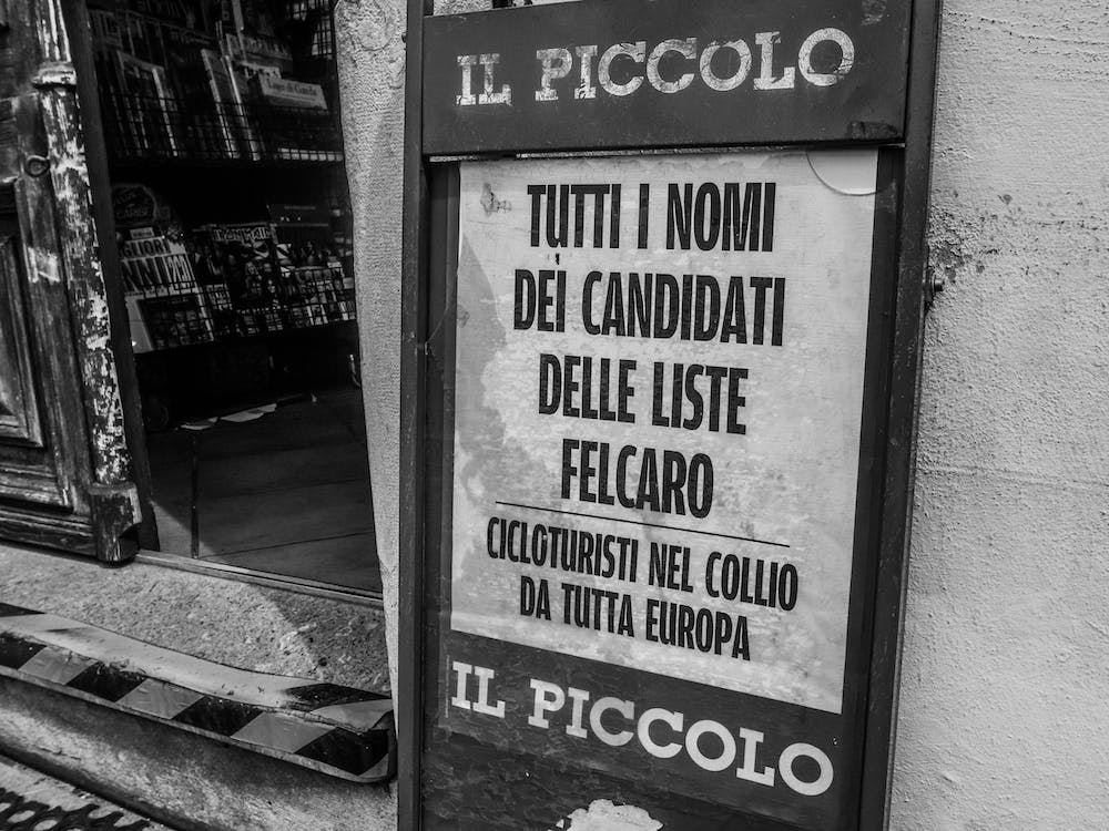 Italian Newspaper Stand
