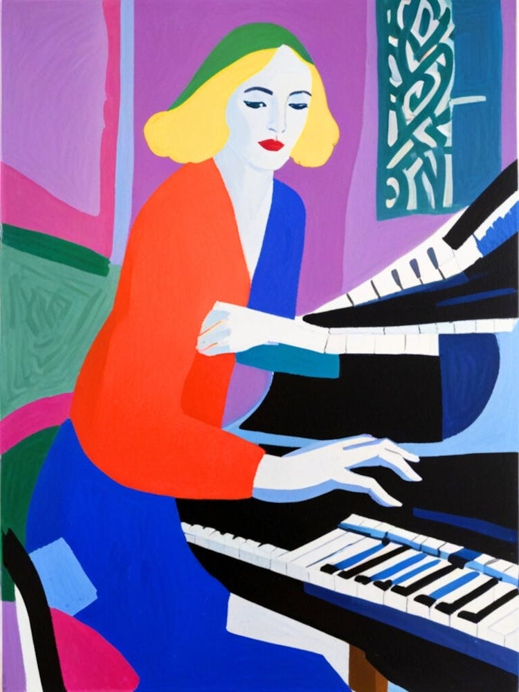 Woman At The Piano 1