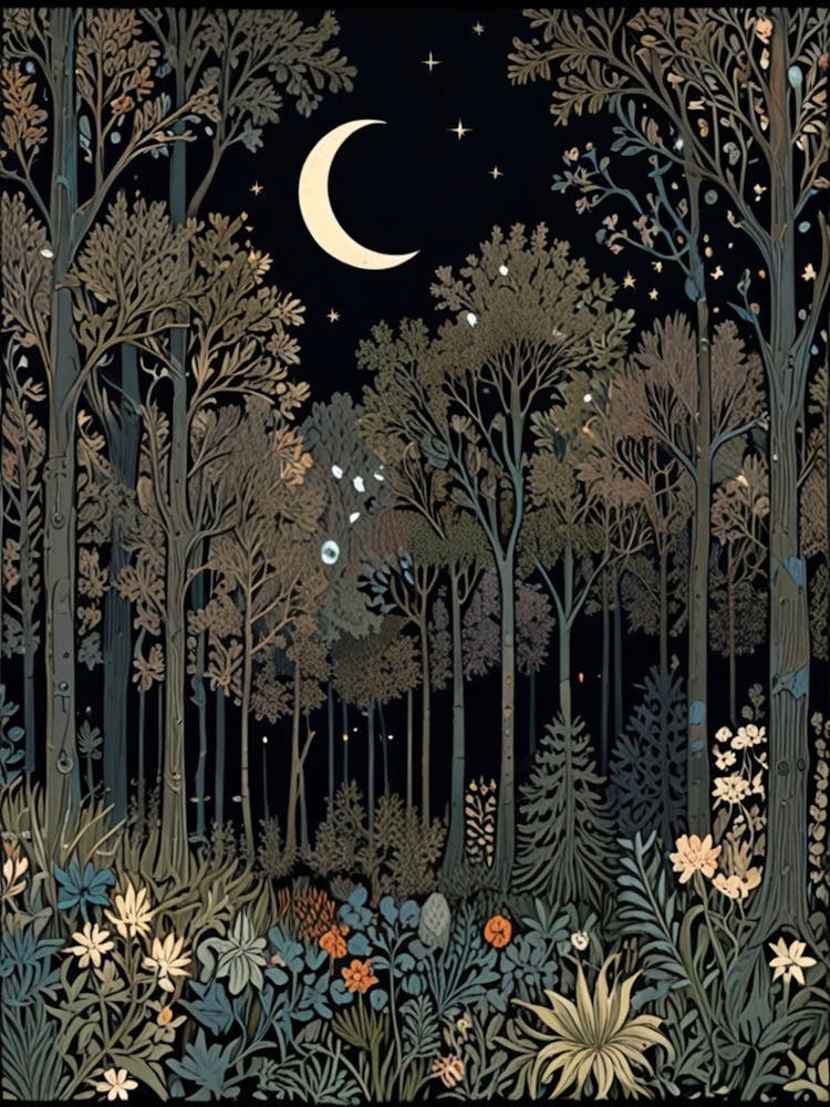 William Morris Nuit Dans la Forêt 25