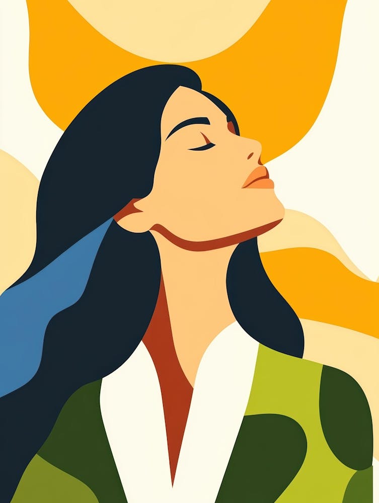 Woman With Eyes Closed 4