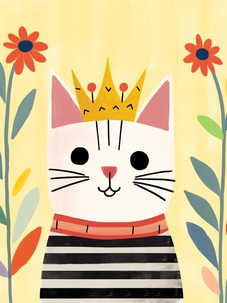 Little Cat 8 Wearing A Crown