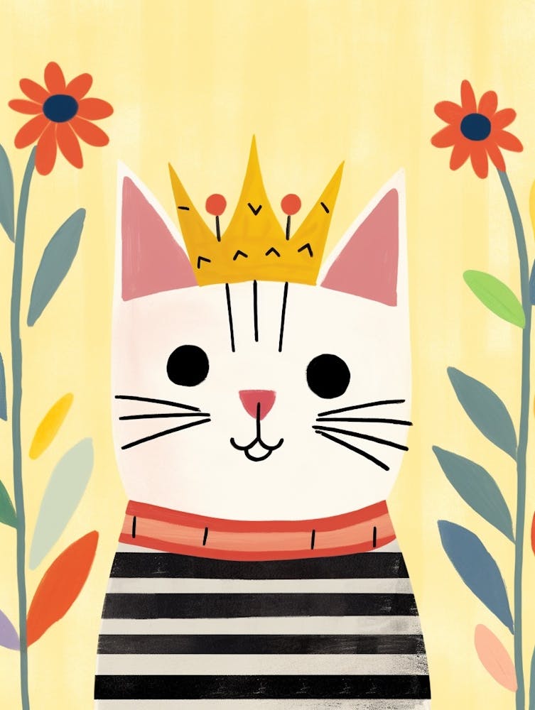 Little Cat 8 Wearing A Crown