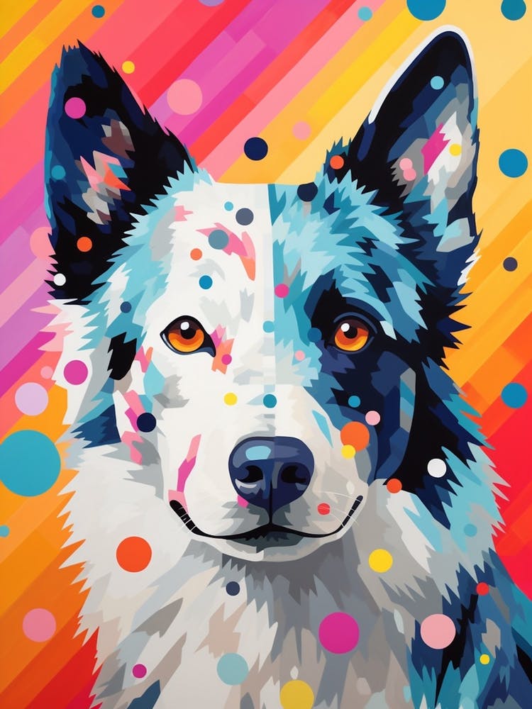 Collie Pop Art Inspired
