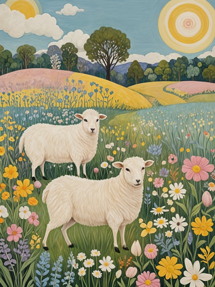 Sheep In The Meadow no1