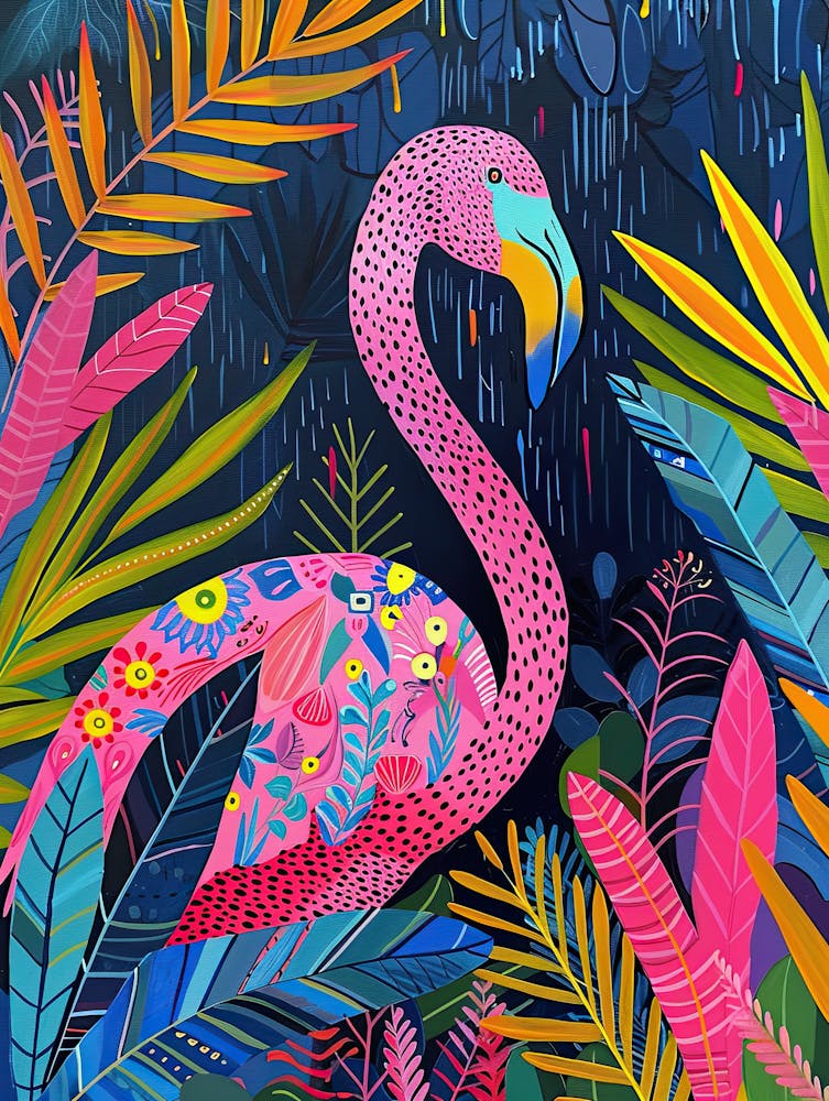 Flamingo Groove Matisse Style