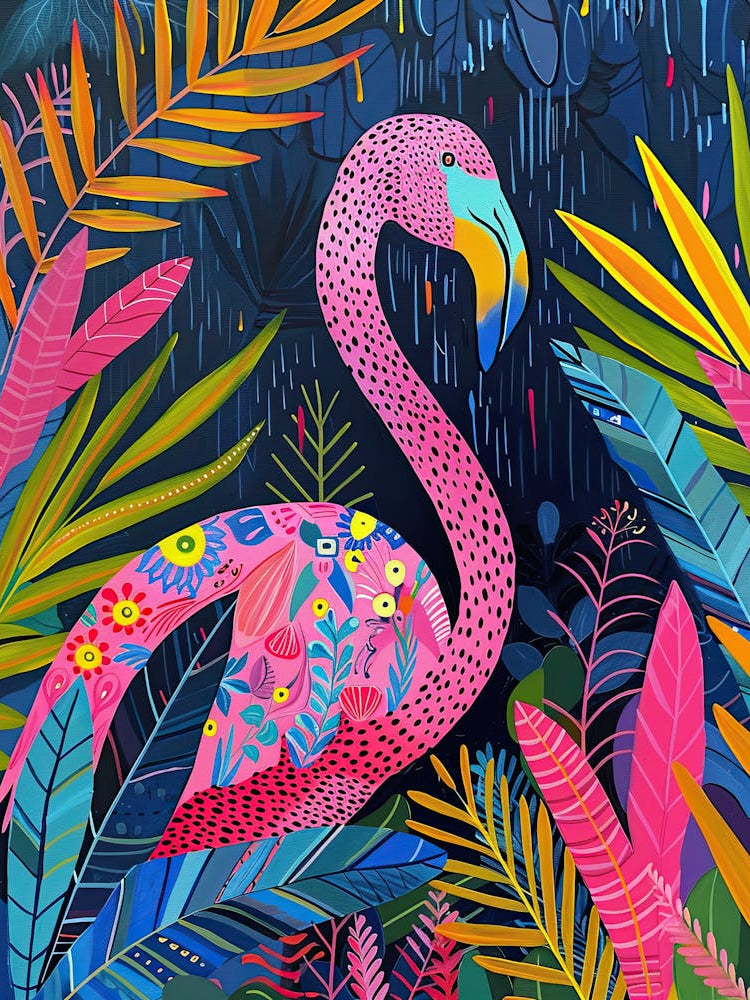 Flamingo Groove Matisse Style