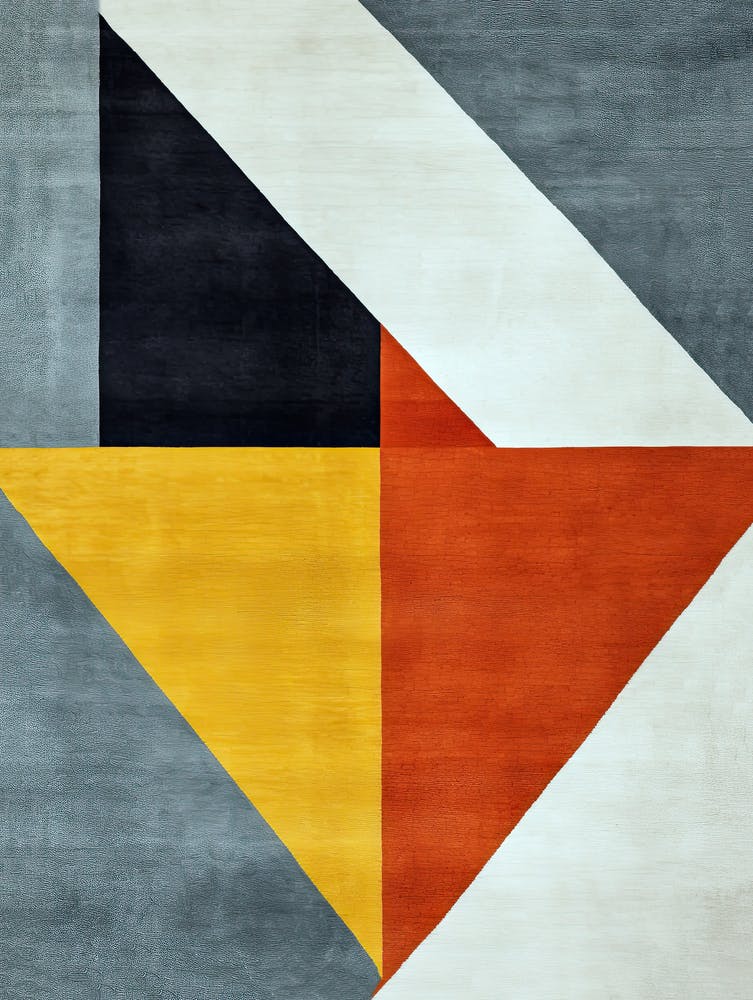 Radiant Reverie: Mid-Century Geometric Dreamscape