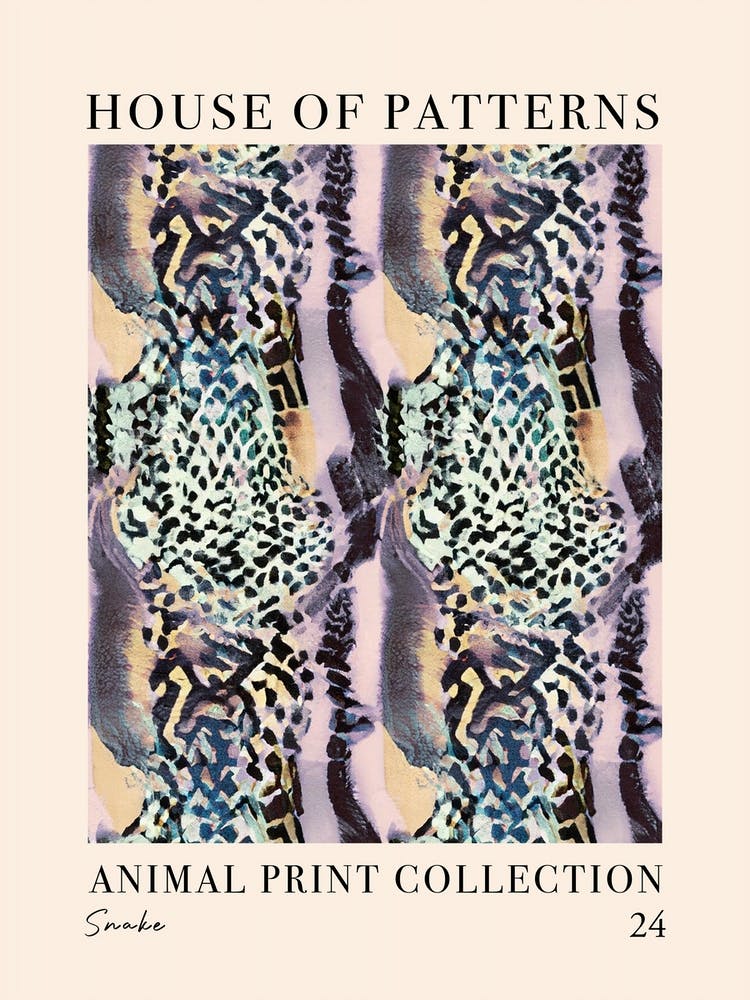 House Of Patterns Motif Peau De Serpent Animal 8