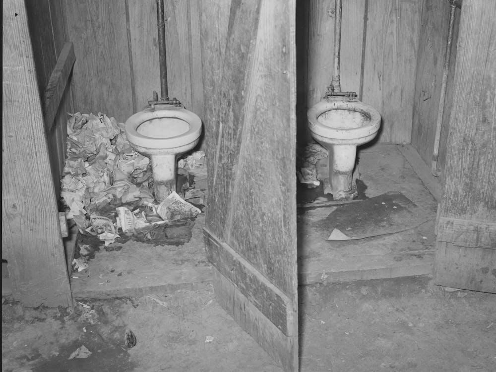 Privies, Mexican Corral, San Antonio, Texas By Russell Lee