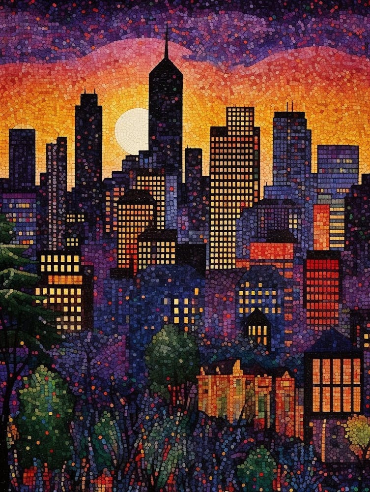 Bellevue Washington Pixel Art 4