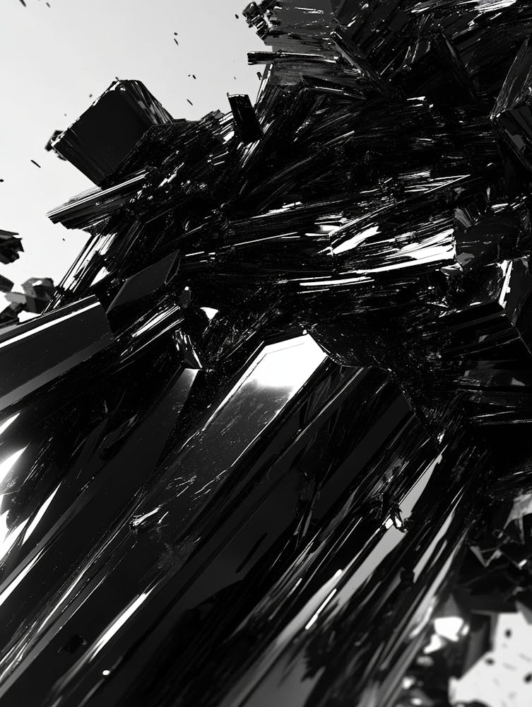 Black And White Abstract Art