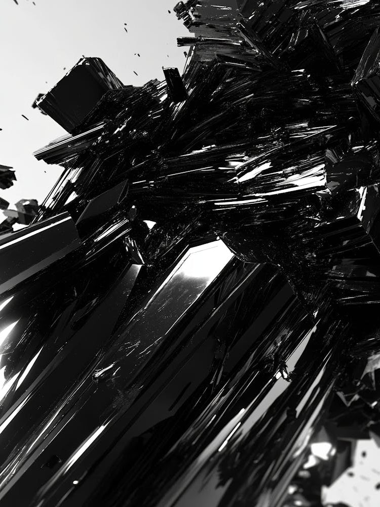 Black And White Abstract Art