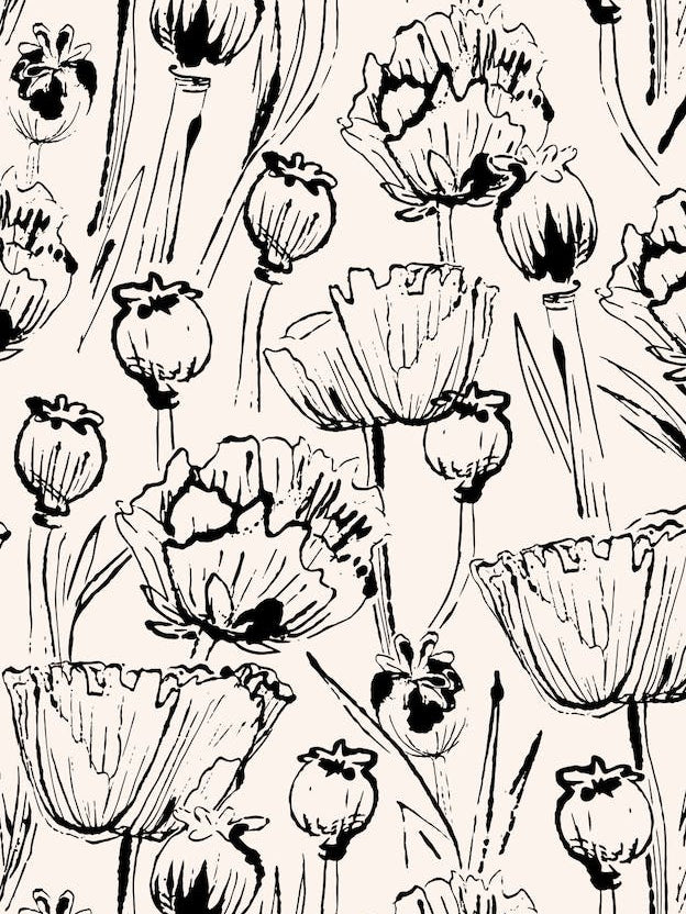 Vintage Poppy Pattern
