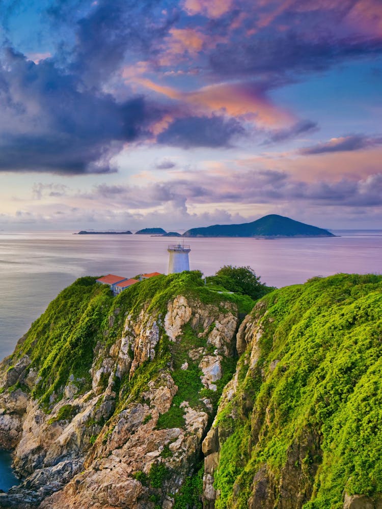 Lighthouse At Sunset