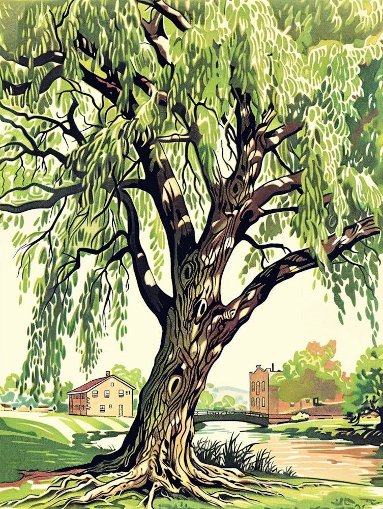 Willow Tree Storybook Illustration 3