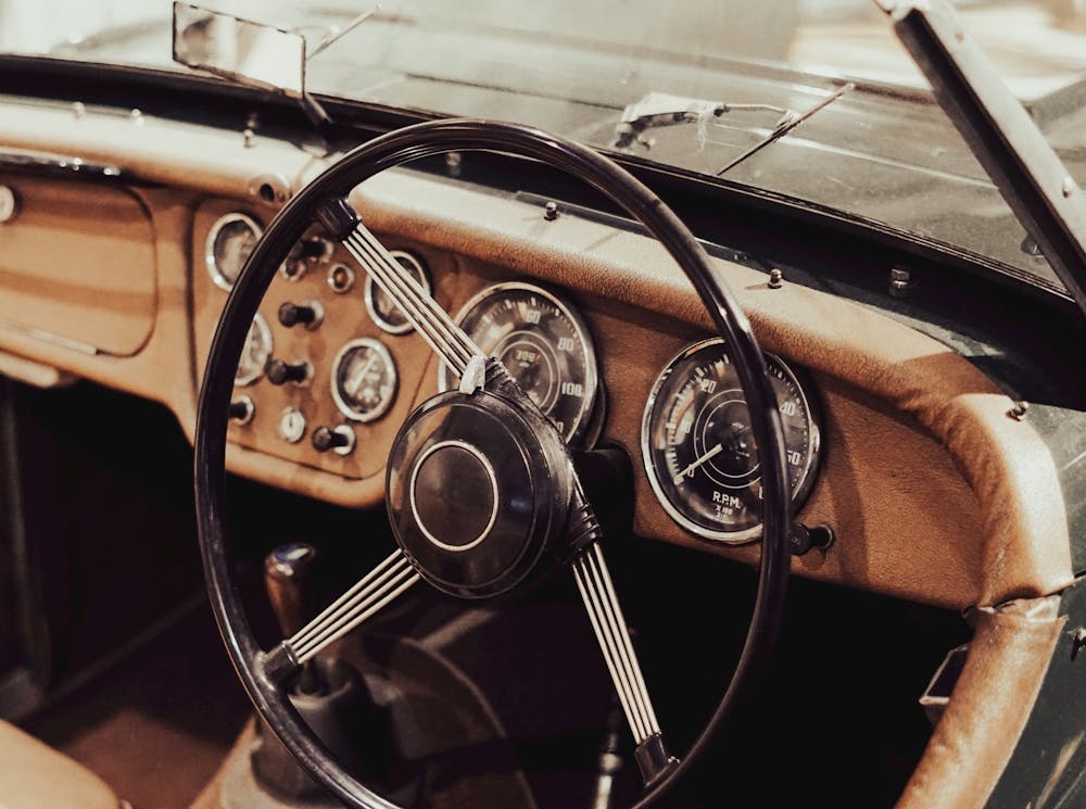 Interior Of A Classic Car
