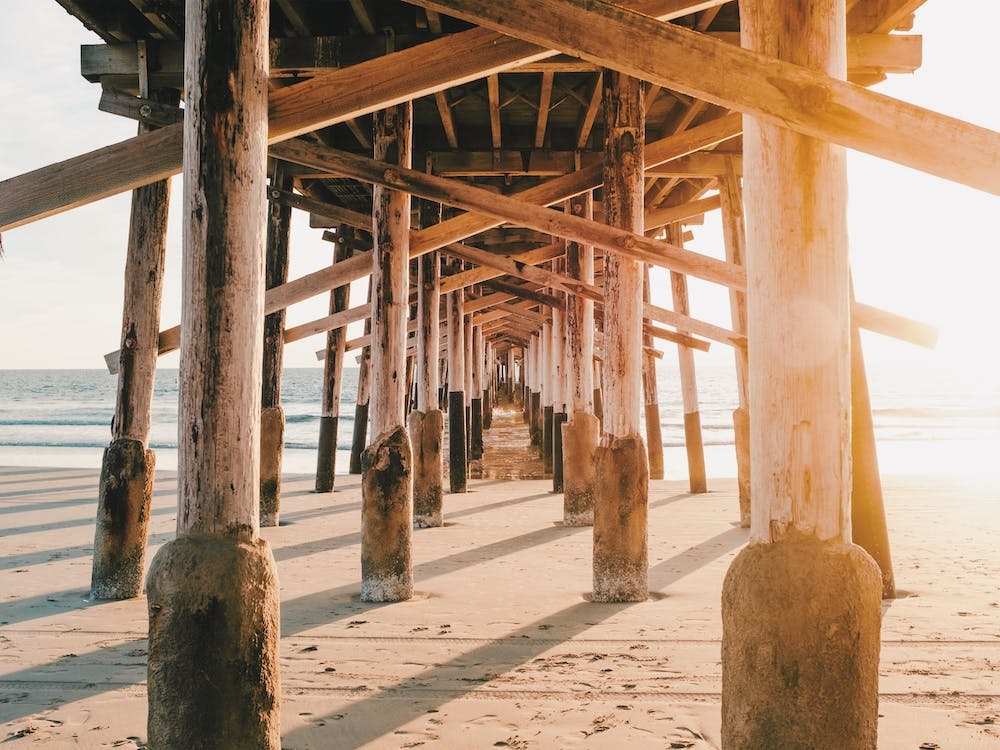 Sunset Wooden Pier