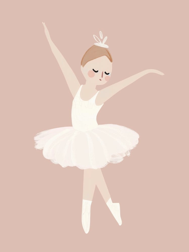 Ballerina nursery wall art, kids room prints, playroom decor