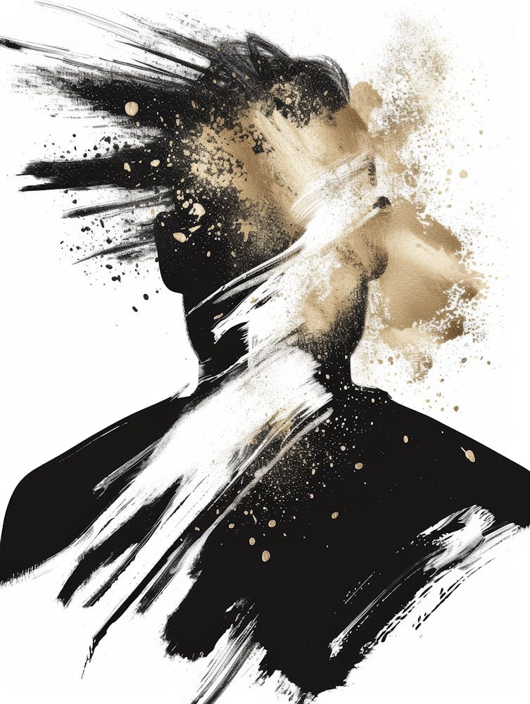 Man In Black And White